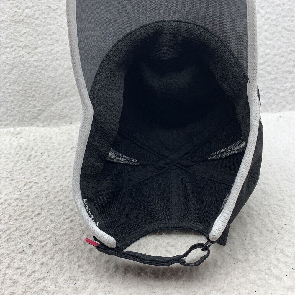 Adidas Running Hat Womens Hook Loop OSFM Black Pink White Cycling Athletic Mom - Picture 5 of 8